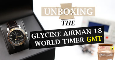 Unboxing Review Glycine Airman 18 World Timer GMT Twentytwoten